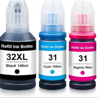 31XL 32XL Ink Bottle Replacement Compatible with HP Smart Tank 7301 7602 7001 6001 5101 HP Smart Tank Plus 551 555 651 Printer