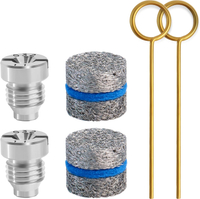 1.1 mm Foam Cannon Orifice Nozzle and Foam Maker Meshes Kit for Foam Cannon Replacement Thread Nozzl