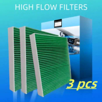 3pcs/Cabin Air Conditioner Filter For Volkswagen Cross Polo T-Cross Jetta Lavida Santana Tacqua/Cabin High Flow Filter Auto Part