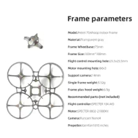 HGLRC Petrel 75Whoop V2 Ultra-light Indoor Frame for FPV Freestyle 75mm Tinywhoop 1S 2S Drones DIY Parts