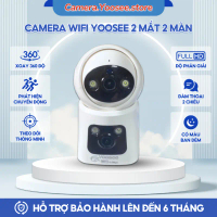 Camera Wifi YOOSEE 2 Mắt 2 Màn Hình, Camera Xoay 360 Độ, Xem Đêm Có Màu, Đàm Thoại 2 Chiều, Cảnh Báo