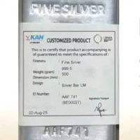 Perak batangan / Silver bar 500 gr ANTAM BERSERTIFIKAT