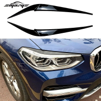 【現貨】適用BMW X3 X4 G01 G02 2018 前大燈燈眉車貼外飾改裝【尚宜汽配】
