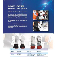 NOVAX PROTECTION GLOVES (LEATHER PROTECTOR) TANPA TALI HITAM