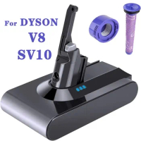 for Dyson V8 21.6V 6000mAh Replacement Li-Ion Battery,for Dyson V8 Series Absolute V8 Fluffy SV10 Cord-Free Vacuum Battery
