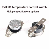 2 Pc Temperature Controller KSD301 Temperature Control Switch Normally Closed Normally Open 40/50/60/70/80-160 Degree 250V/10A