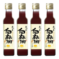 【麻油車】冷壓白麻油x4瓶組(255ML/瓶)