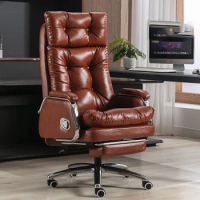 Reading Lounge Leather Office Chair Modern Ergonomic Office Chair Mobiles Salon Computer Sillon Reclinable Theater Furniture