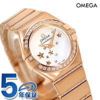Omega 歐米茄 瑞士頂級腕 コンステレーション クオーツ 24mm 18KRG 女錶 女用 手錶 品牌 123.55.24.60.05.004 OMEGA 新品 記念品