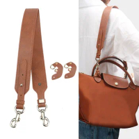 2024 New Transformation Accessories For Longchamp Bag Straps Punch-free Short Handle Leather Shoulder Strap Crossbody Bags