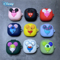 Disney Earphone Case Cover For Samsung Galaxy Buds 2/Live/Pro Silicone Wireless Bluetooth Earbuds Protective Shell With Hook
