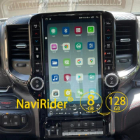 13.6inch Tesla Android Screen Radio 2din GPS Carplay Car Multimedia Video Player Stereo Navi Head Unit For Dodge Ram 2019-2021