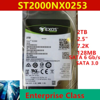 New HDD For Seagate Brand 2TB 2.5" 7.2K SATA 6 Gb/s 128MB For Internal HDD For Enterprise Class HDD For ST2000NX0253