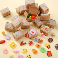 Mainan Makanan Simulasi, Kotak Kecil, Ekspresi Kejutan, Rumah Anak Patung, Pemandangan, Model, Maina