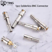 1Pcs Male Solderless Camera Cables BNC Connector For Cctv Camera System Connectors Coaxial CCTV Camera Accessories