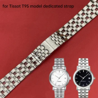for Tissot 1853 Carson series T95 stainless steel strap C363/463 precision steel watch chain steel strap watch chain male 18MM