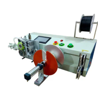 EW-20S-1 Automatic Meter Winding Typing Machine Wire Reelingl Optical Fiber Cable Tie Rewinding Equipment for Cable Factory