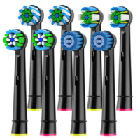 8pcs Toothbrush Head Compatible with Braun Oral B Electric Toothbrush, Replacement Toothbrush Heads Fit for Oral b Vitality Pro