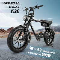 Cmacewheel K20 48v 500W/750WE-Bike 20-Inch Wheel Size Drop Shipping EU Warehouse Fat Tire Mountain Bike
