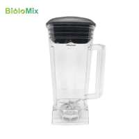 Biolomix Commercial Blender Spare Parts, BPA Free, 2L, Square Container, Jar, Jar, CUP, Bottom With Toothed Lid For Smoothies