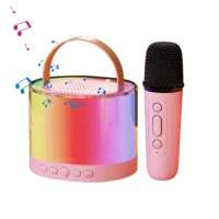 Mini Karaoke Machine Small Multifunctional Karaoke System Wireless Microphone Speaker Kid Karaoke Machine Karaoke Equipment With