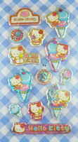 【震撼精品百貨】Hello Kitty 凱蒂貓 KITTY立體貼紙-冰淇淋 震撼日式精品百貨