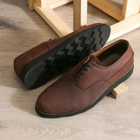 AXEL sepatu pantofel pria sepatu crazyhorse sepatu kulit asli sepatu casual pria sepatu kantor jorda