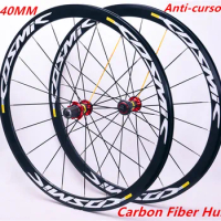 Carbon Hub ultra light 700C 40mm or 50mm road wheelset bike aluminum alloy rim bicycle gear set compatible with wheels set