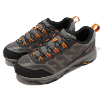 【MERRELL】戶外鞋 Moab Speed XTR GTX 男鞋 灰橘 防水 襪套 塑膠再生材質 黃金大底 登山鞋(ML067095)