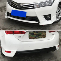 For Toyota Coroll Altis 2014 2015 2016 Year Front Rear Bumper Lips Body Kit Accessories 5Pcs