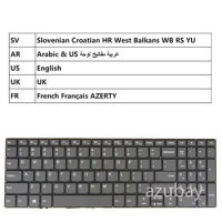 Laptop Keyboard For Lenovo Ideapad S340-15IWL S340-15API S340-15IML S340-15IIL Slovenian Croatian Arabic US UK French AZERTY