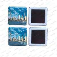 50mm Square Soft Magnetic Refrigerator Sticker Badge Consumables DIY Tin Square Refrigerator Sticker Material 100Pcs
