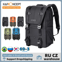 K&amp;F CONCEPT Fashion Camera Backpack Waterproof Camera Bag 20L Large Capacity Camera Case Tripod Holder for Photographers