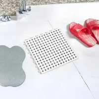 OEM ONE-C236 Karpet Kamar Mandi Anti Licin 30x30CM - Keset Lantai Anti Slip Polkadot Dapur Mat Non-S