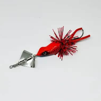 pisces lure mini slater kodok 10 gram resin umpan memancing ikan gabus toman Orange toman