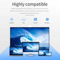 WiFi Display TV Dongle HDMI-compatible 1080P 4K 2.4G 5G Display Dongle Adapter Mobile Phone Laptop for Apple for Xiaomi Huawei