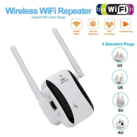 500m 4G 5G Wireless Wifi Repeater 300Mbps Network Wifi Router Extender Signal Amplifier 2 Antenna Booster Access Points