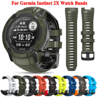 Replacement 26mm Wristband For Garmin Instinct 2X Solar Watch Band Bracelet Watchband Silicone Wrist Strap For Garmin Instinct2x