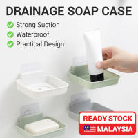 1pc Smile Face Self Adhesive Soap Holder Strong Wall Mounted Organizer Home Living Bathroom Random C