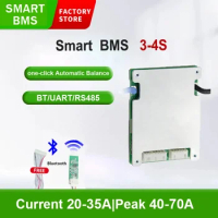 JBD Smart BMS 4S Lifepo4 12V 20A 30A 35A Li-ion 3S Lithium Battery Protection Board Bms Bluetooth APP UART RS485 Communication