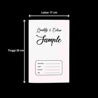 Buku sampel warna/katalog kain kosong (swatch card holder / blank fabric sample display book)
