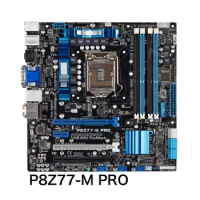 For ASUS P8Z77-M PRO Motherboard DVI VGA HDMI LGA 1155 DDR3 Z77 P8Z77 Mainboard 100% Tested OK Fully Work Free Shipping