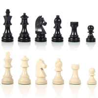 Professional Luxury Chess Set Matte Black And White Full Set Professional Big Chess Set Extra Queen Chadrez Jogo Indoor Games
