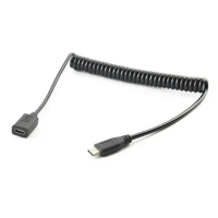Flexible Elastic USB 3.1 Type C Male to Female Converter Cable Adapter Extension