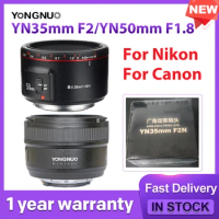 Yongnuo Yn35Mm F2 Yn50Mm F1.8 Wide-Angle Large Aperture Auto Focus Lens for Nikon F2Z Canon Ef Mount Eos 600D 60D 5Dii 5D 500D