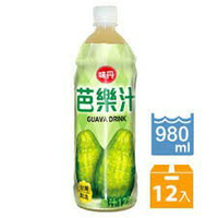 味丹 芭樂汁 980ml x 12瓶  果汁 水果汁 瓶裝飲料 飲品 芭樂汁 餐飲  (HS嚴選)