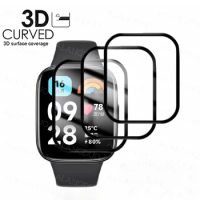 3PCS Curved Screen Protector for Redmi Watch 3 Active / 2 Lite / 4 Accessories Full Cover Protective Flim