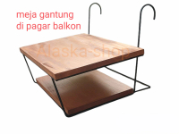 Meja gantung railing pagar balkon