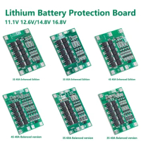 3S 4S 40A 60A Li-ion Lithium Battery Charger Protection Board 18650 BMS For Drill Motor 11.1V 12.6V/14.8V 16.8V With Balance