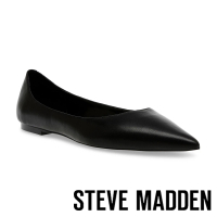 【STEVE MADDEN】MERYL 素面尖頭平底鞋(黑色)